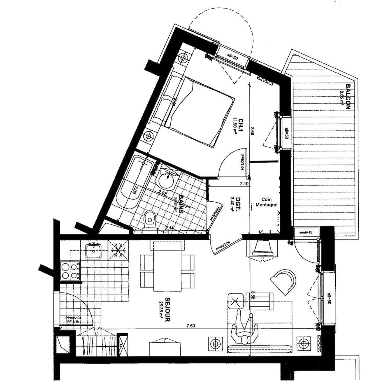 Arc 1950 - Appartement 2 Chambres - Ski-In & Out - Grande Terrasse Ensoleillee Les Arcs  المظهر الخارجي الصورة